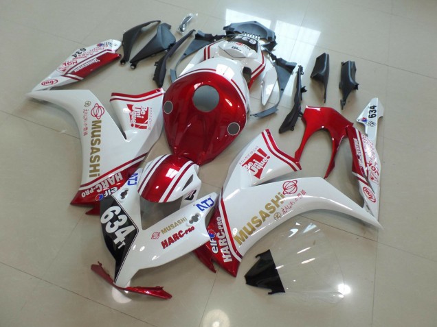 634 Bianco & Rosso 12-16 Honda CBR1000RR Carene Moto 634 Bianco & Rosso 12-16 Honda CBR1000RR Carene Moto