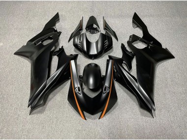 Accenti Neri Opachi & Arancioni 17-21 Yamaha R6 Carene Moto