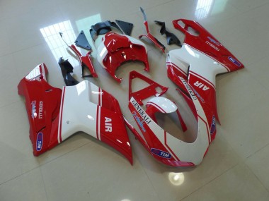 Air Rosso & Bianco 07-14 Ducati 848 1098 1198 Carene Moto