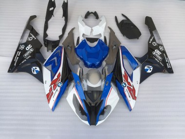 Alien Blu & Bianco 09-14 BMW S1000RR Carene Moto