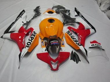 Arancio Chiaro & Bianco Repsol 07-08 Honda CBR600RR Carene Moto