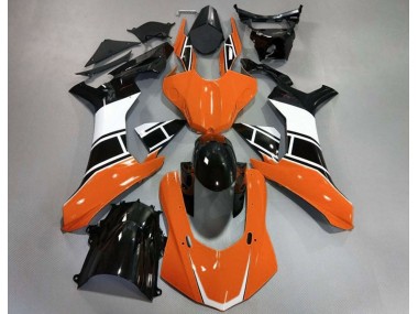 Arancio Lucido Bianco & Nero 15-19 Yamaha R1 Carene Moto