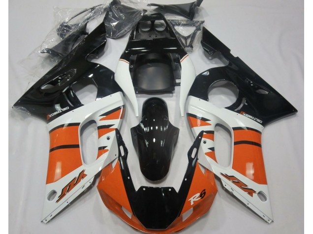 Arancio Lucido & Nero 98-02 Yamaha R6 Carene Moto Arancio Lucido & Nero 98-02 Yamaha R6 Carene Moto