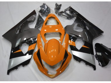 Arancione & Argento 04-05 Suzuki GSXR 600-750 Carene Moto
