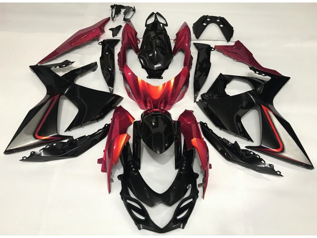 Arancione Bruciato & Nero 09-16 Suzuki GSXR 1000 Carene Moto Arancione Bruciato & Nero 09-16 Suzuki GSXR 1000 Carene Moto