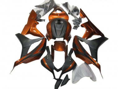Arancione Bruciato & Nero Opaco 07-08 Honda CBR600RR Carene Moto