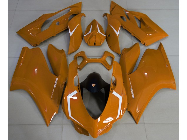 Arancione Lucido & Bianco 11-14 Ducati 1199 Carene Moto Arancione Lucido & Bianco 11-14 Ducati 1199 Carene Moto