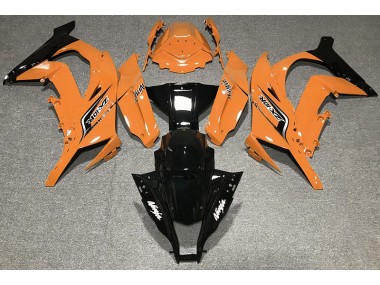 Arancione Lucido & Loghi 11-15 Kawasaki ZX10R Carene Moto