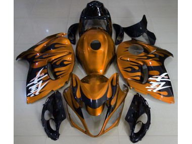 Arancione Lucido & Nero 08-20 Suzuki GSXR 1300 Carene Moto