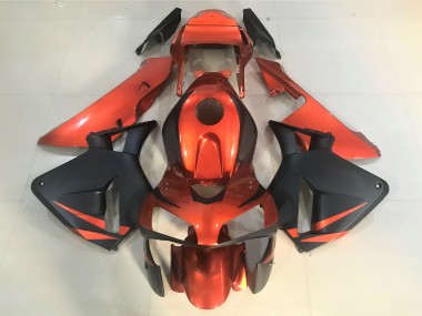 Arancione & Nero Opaco 03-04 Honda CBR600RR Carene Moto