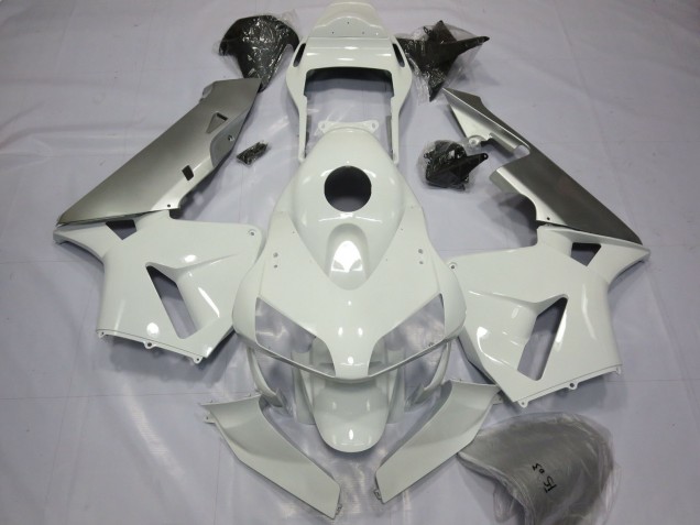 Argento & Bianco 03-04 Honda CBR600RR Carene Moto Argento & Bianco 03-04 Honda CBR600RR Carene Moto