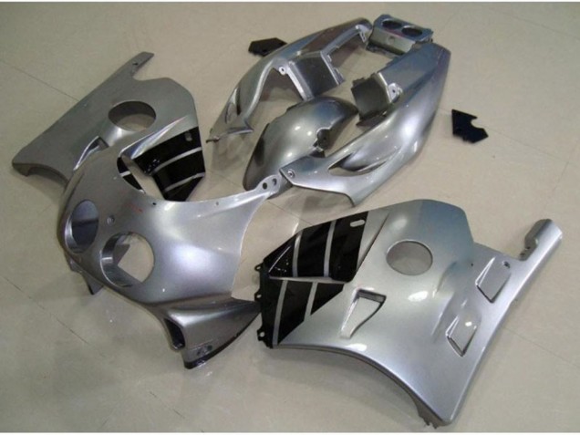 Argento & Nero 90-98 Honda CBR250RR Carene Moto Argento & Nero 90-98 Honda CBR250RR Carene Moto