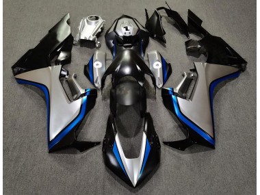 Argento & Nero & Blu 17-23 Honda CBR1000RR Carene Moto