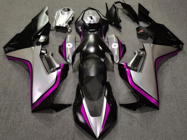 Argento Nero & Rosa 17-23 Honda CBR1000RR Carene Moto