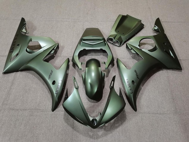 Army Green 03-04 Yamaha R6 Carene Moto Army Green 03-04 Yamaha R6 Carene Moto
