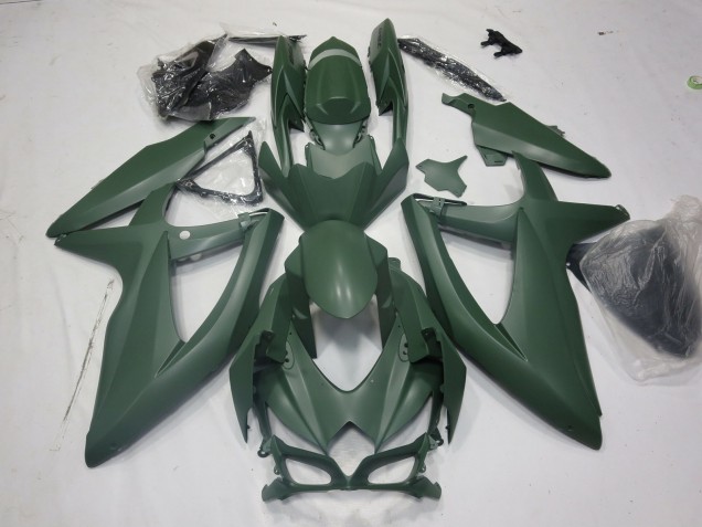Army Green 08-10 Suzuki GSXR 600-750 Carene Moto Army Green 08-10 Suzuki GSXR 600-750 Carene Moto