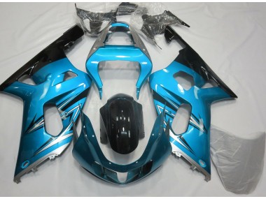 Azzurro & Argento 01-03 Suzuki GSXR 600-750 Carene Moto