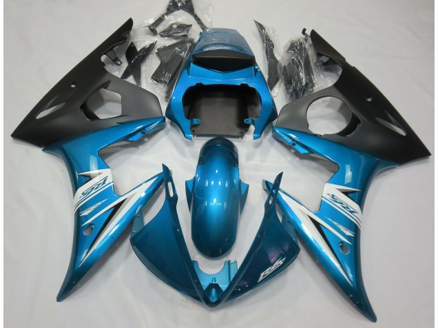 Azzurro & Bianco 03-04 Yamaha R6 Carene Moto Azzurro & Bianco 03-04 Yamaha R6 Carene Moto