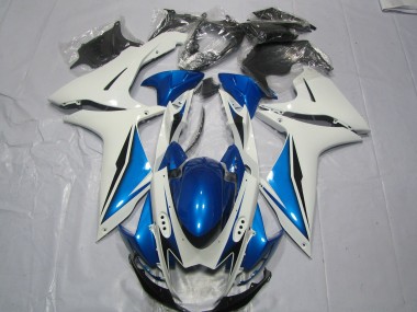 Azzurro & Bianco 11-24 Suzuki GSXR 600-750 Carene Moto