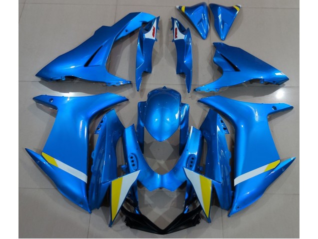 Azzurro Completamente Lucido 11-24 Suzuki GSXR 600-750 Carene Moto Azzurro Completamente Lucido 11-24 Suzuki GSXR 600-750 Carene Moto