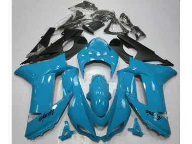 Azzurro Lucido 07-08 Kawasaki ZX6R Carene Moto