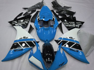 Azzurro Lucido Bianco & Nero 12-14 Yamaha R1 Carene Moto