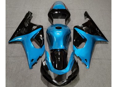 Azzurro Lucido & Nero 01-03 Suzuki GSXR 600-750 Carene Moto