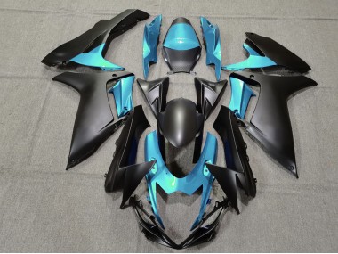 Azzurro & Nero Opaco 11-24 Suzuki GSXR 600-750 Carene Moto