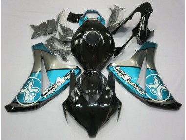 Azzurro Su Nero Personalizzato 08-11 Honda CBR1000RR Carene Moto