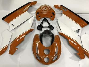 Bianco Arancione & Nero 03-04 Ducati 749 999 Carene Moto