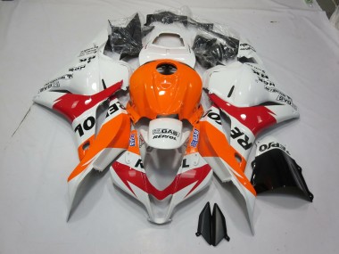 Bianco Arancione Repsol 09-12 Honda CBR600RR Carene Moto