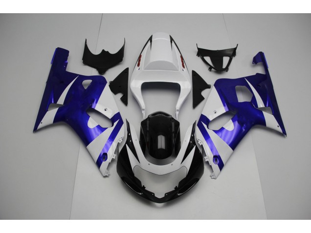 Bianco & Blu 01-03 Suzuki GSXR 600-750 Carene Moto Bianco & Blu 01-03 Suzuki GSXR 600-750 Carene Moto