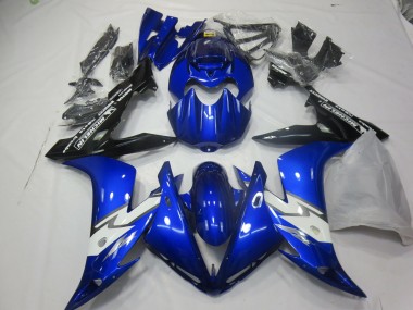 Bianco Blu Lucido 04-06 Yamaha R1 Carene Moto