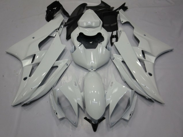 Bianco Lucido 06-07 Yamaha R6 Carene Moto Bianco Lucido 06-07 Yamaha R6 Carene Moto