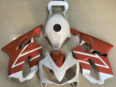 Bianco Lucido & Arancione 01-03 Honda CBR600 F4i Carene Moto