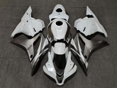 Bianco Lucido & Argento 09-12 Honda CBR600RR Carene Moto