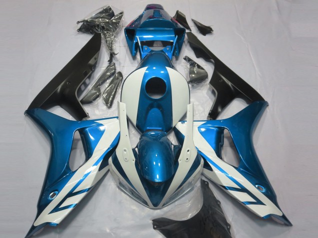Bianco Lucido & Blu 06-07 Honda CBR1000RR Carene Moto Bianco Lucido & Blu 06-07 Honda CBR1000RR Carene Moto