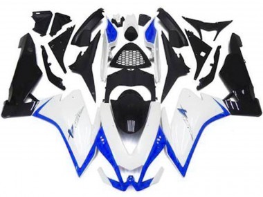 Bianco Lucido & Blu 10-15 Aprilia RSV4 1000 Carene Moto