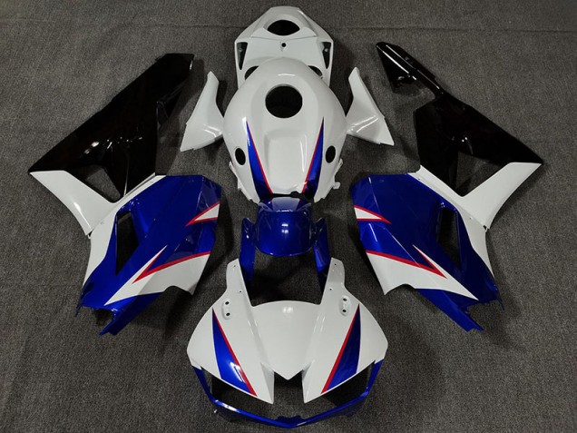 Bianco Lucido & Blu Intenso 13-23 Honda CBR600RR Carene Moto