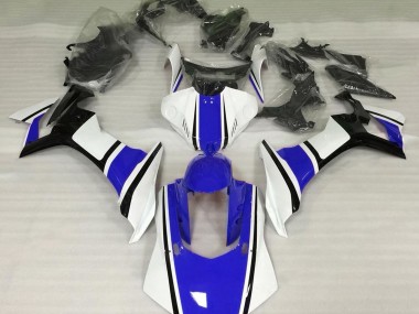 Bianco Lucido Blu & Nero 15-19 Yamaha R1 Carene Moto