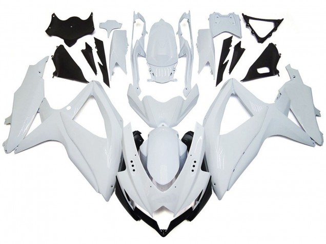 Bianco Lucido Brillante 08-10 Suzuki GSXR 600-750 Carene Moto Bianco Lucido Brillante 08-10 Suzuki GSXR 600-750 Carene Moto