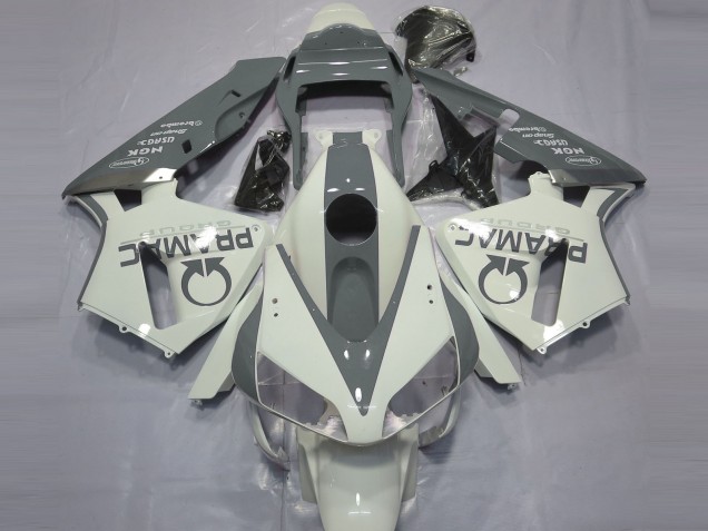 Bianco Lucido & Grigio Pramac 03-04 Honda CBR600RR Carene Moto