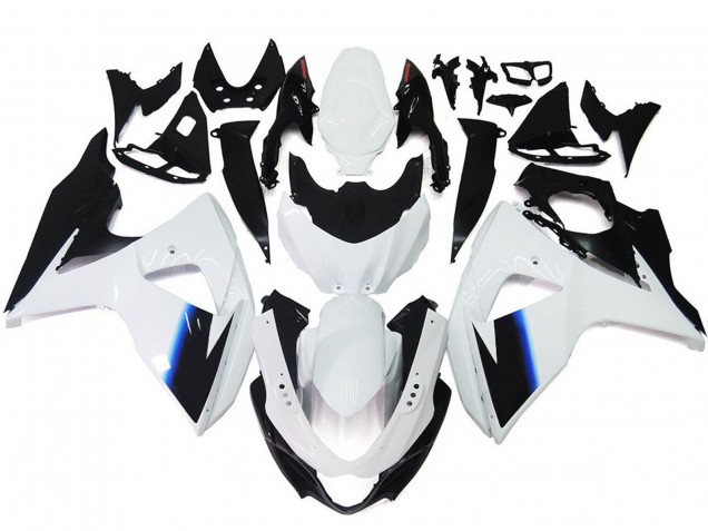 Bianco Lucido & Nero 09-16 Suzuki GSXR 1000 Carene Moto Bianco Lucido & Nero 09-16 Suzuki GSXR 1000 Carene Moto