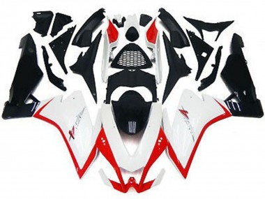 Bianco Lucido & Rosso 10-15 Aprilia RSV4 1000 Carene Moto