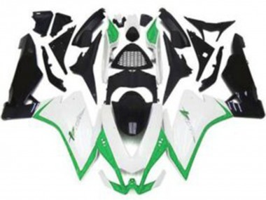 Bianco Lucido & Verde 10-15 Aprilia RSV4 1000 Carene Moto