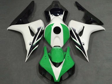 Bianco Lucido Verde Nero 06-07 Honda CBR1000RR Carene Moto