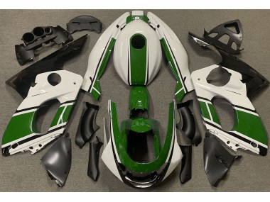 Bianco Lucido & Verde Scuro 98-07 Yamaha YZF600 Carene Moto