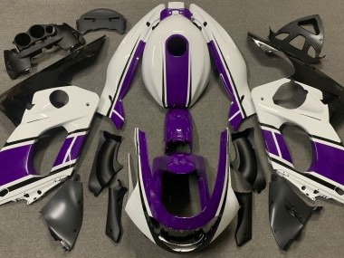 Bianco Lucido & Viola Scuro 98-07 Yamaha YZF600 Carene Moto