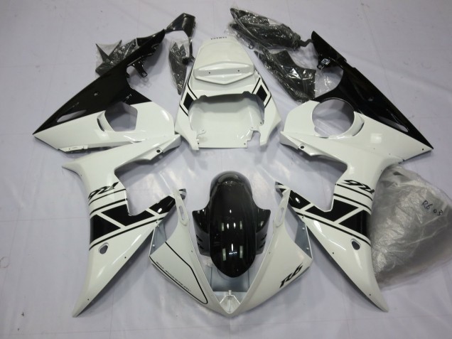 Bianco & Nero 03-04 Yamaha R6 Carene Moto