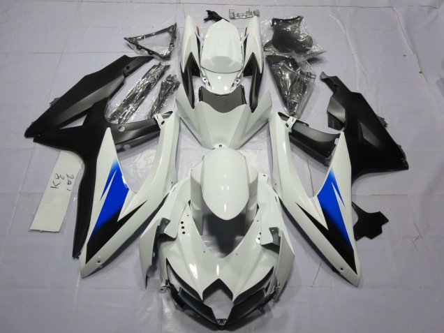 Bianco & Nero 08-10 Suzuki GSXR 600-750 Carene Moto Bianco & Nero 08-10 Suzuki GSXR 600-750 Carene Moto
